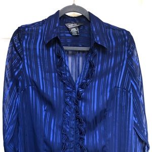 Rio blue striped blouse